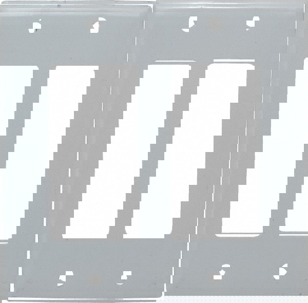 2 Gang, 4-1/2 Inch Long x 4.6 Inch Wide, Standard Outlet Wall Plate